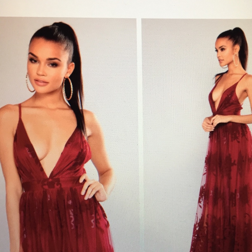 Wine dress - Picture 3 of 8